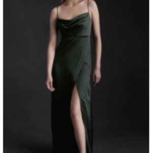 BHLDN Remy Dress, Dark Emerald, Size US 10/ UK14